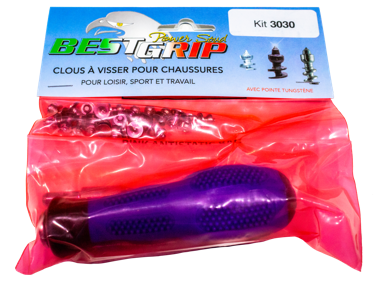 Clous visser pour chaussures Best-Grip France, montage facile et rapide